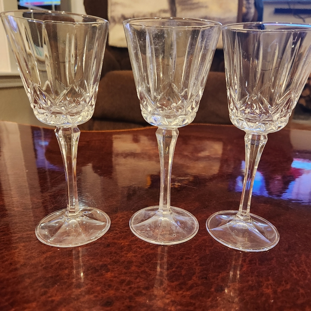 Set of  3 Water Glasses